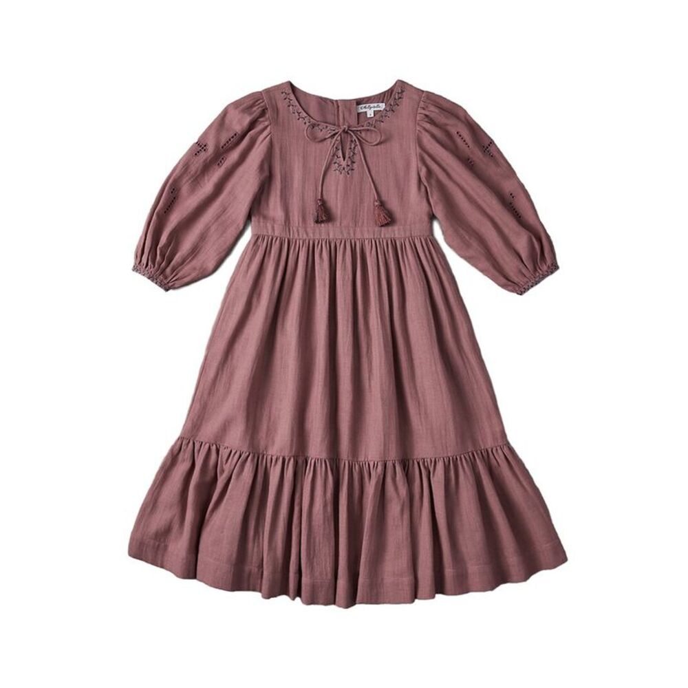 Nellystella Girls  Elea Dress, Brown